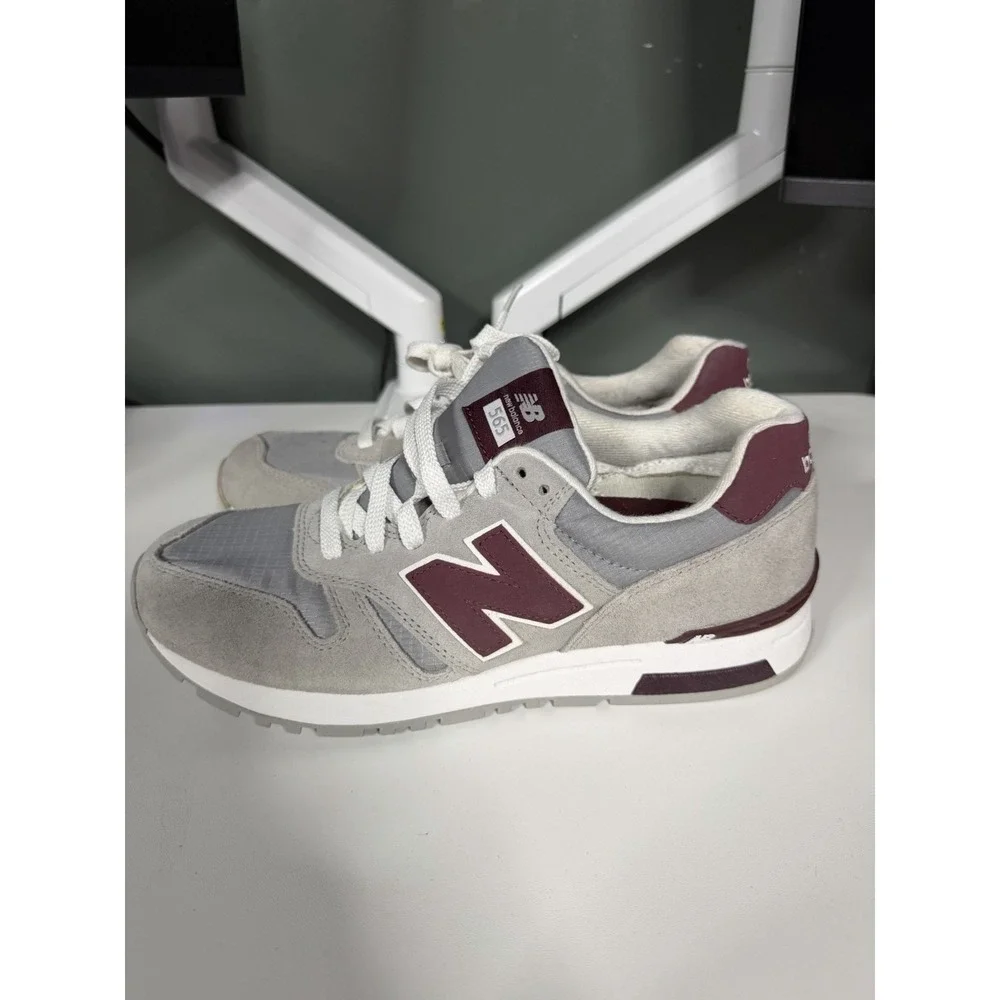 Mens New Balance 996 ML565RG Sneakers Running Grey/Burgundy Size‎ 8.5 New